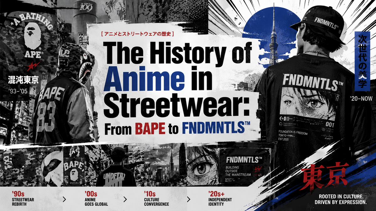 The History of Anime in Streetwear: From BAPE to FNDMNTLS™
