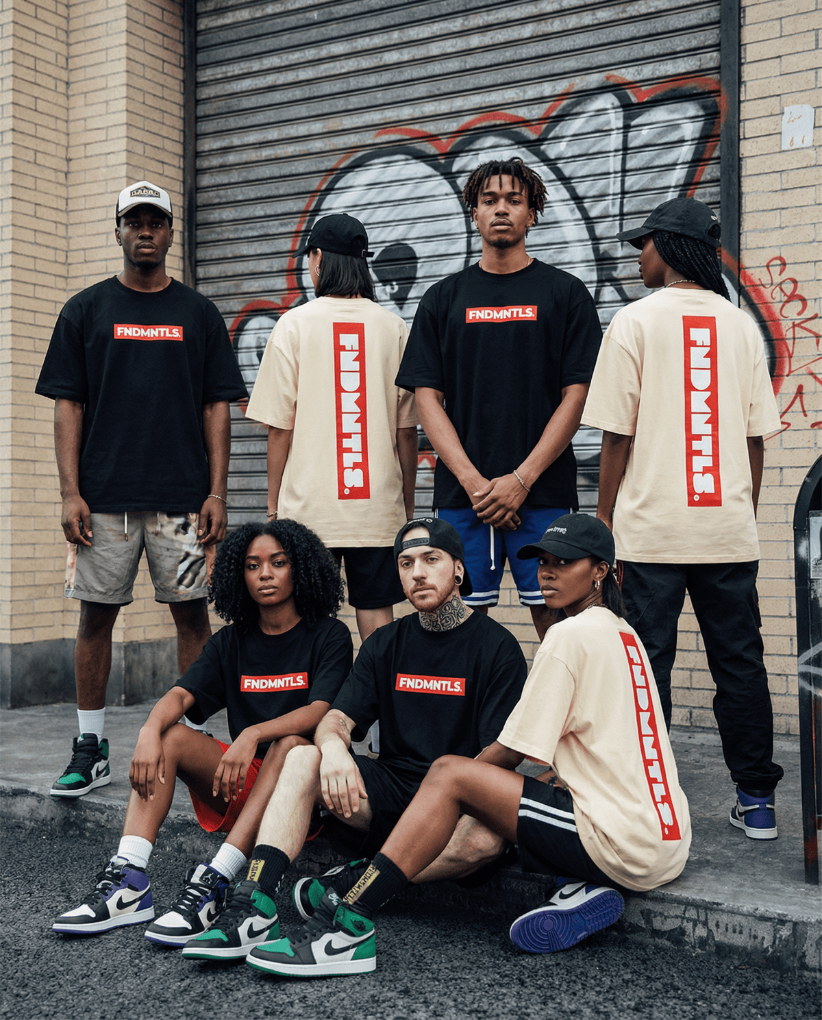 FNDMNTLS™ Box Logo Tee: Basic Style Staple