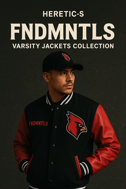 Embrace Streetwear Heritage with FNDMNTLS Varsity Jackets - Shop FNDMNTLS