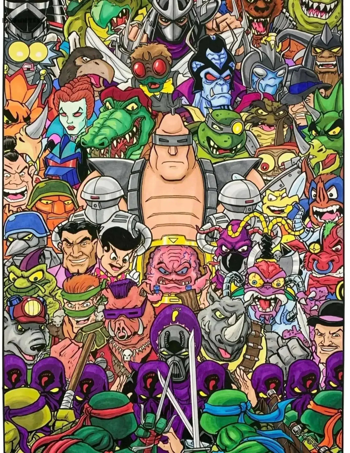 Ninja Turtles vs Villains in Graphic Tshirts