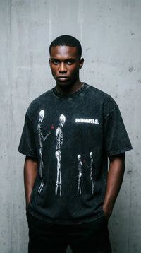 Nephilim Oversized Graphic Tee lifestyle/detail image | FNDMNTLS