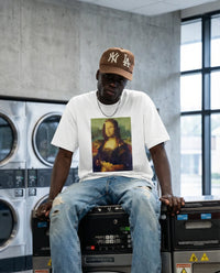 Mona Lisa Graphic Tee lifestyle/detail image | FNDMNTLS