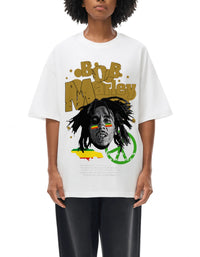 bob marley FNDMNTLS Streetwear Casual Streetwear Casual T-shirt