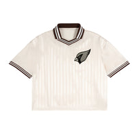 Contrast Stripes Polo Collar T-Shirt by Shop FNDMNTLS - polos, 100% polyester, Casual Streetwear