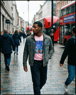 Pink Ninja Magic Essential Cotton T-Shirt with colorful fantasy warrior print, made from 100% cotton for breathable comfort.