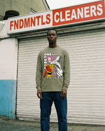 Bald Hero Long Sleeve lifestyle/detail image | FNDMNTLS