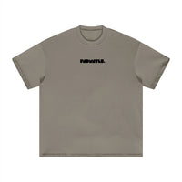 Black Logo Essentials Heavyweight Tee premium essentials product view | FNDMNTLS