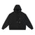 Front view of black Essential Cotton T-Shirt hoodie with drawstrings and pockets, ideal for casual streetwear and daily wear.
