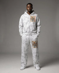 Shield of Faith Zip Hoodie lifestyle/detail image | FNDMNTLS