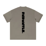 Black Logo Essentials Heavyweight Tee lifestyle image | FNDMNTLS