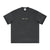 Black heavyweight earth tone T-shirt with front logo