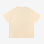 Beige t-shirt on a white background