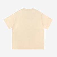 Beige t-shirt on a white background