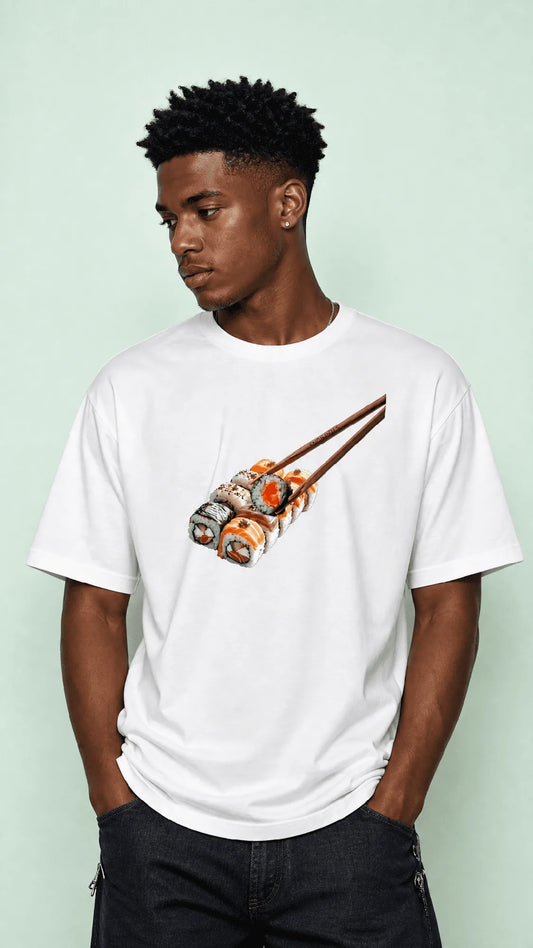 FNDMNTLS Omakase Heavyweight Tee lifestyle graphic t-shirt image