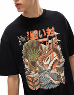 Food Fight Oversize Graphic T-shirt by Shop FNDMNTLS - Tshirts, archive, Artisanal T-shirt