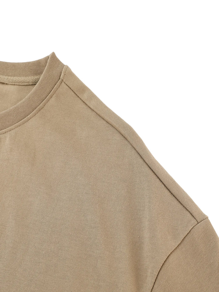 Blue Kinte Heavyweight Essential Tee lifestyle/detail image | FNDMNTLS