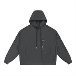 Boxy Placket Hoodie product image | FNDMNTLS