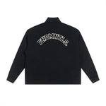 Half-Zip Rolled Edge Fleece Sweatshirt by Shop FNDMNTLS - sweatshirts, Chrome Cardinals, pullover swaetshirt