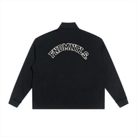 Half-Zip Rolled Edge Fleece Sweatshirt by Shop FNDMNTLS - sweatshirts, Chrome Cardinals, pullover swaetshirt