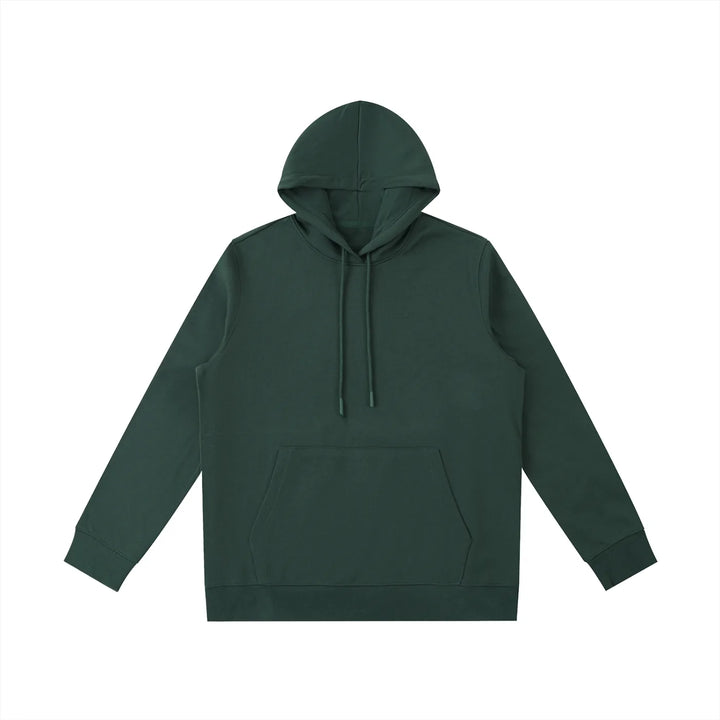 Dark green oversized hoodie back view