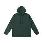 Dark green oversized hoodie back view