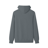 back Gray hoodie back view