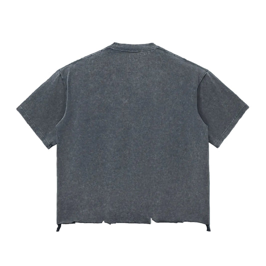 8 Ball Snow Wash Raw-Hem Boxy T-shirt
