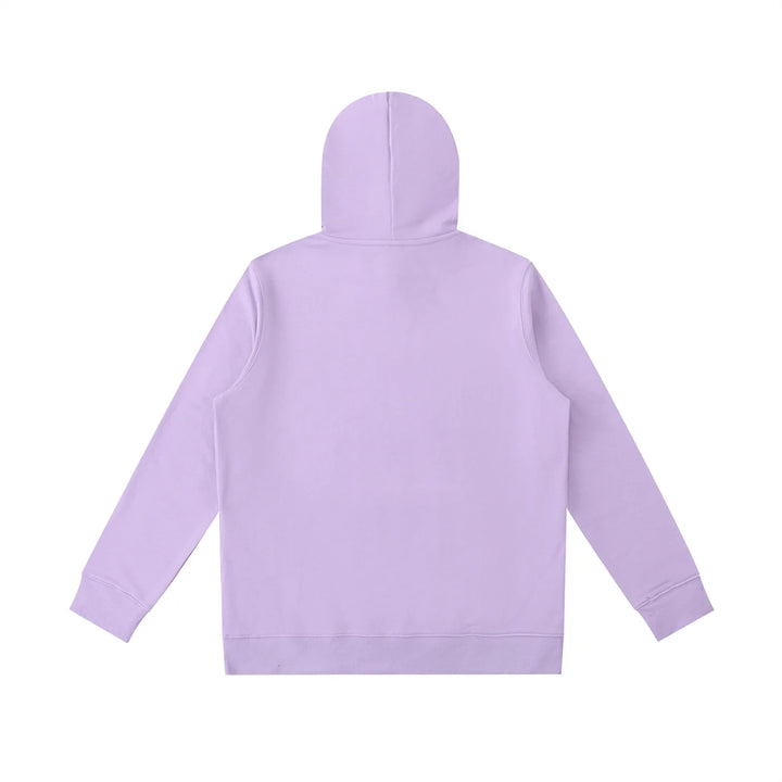 Lavender oversized hoodie back view