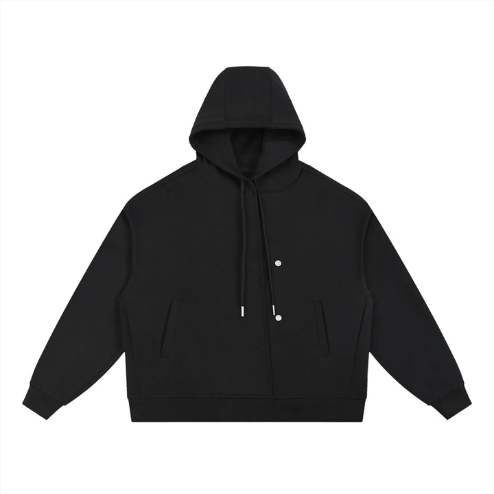 Boxy Placket Hoodie product image | FNDMNTLS