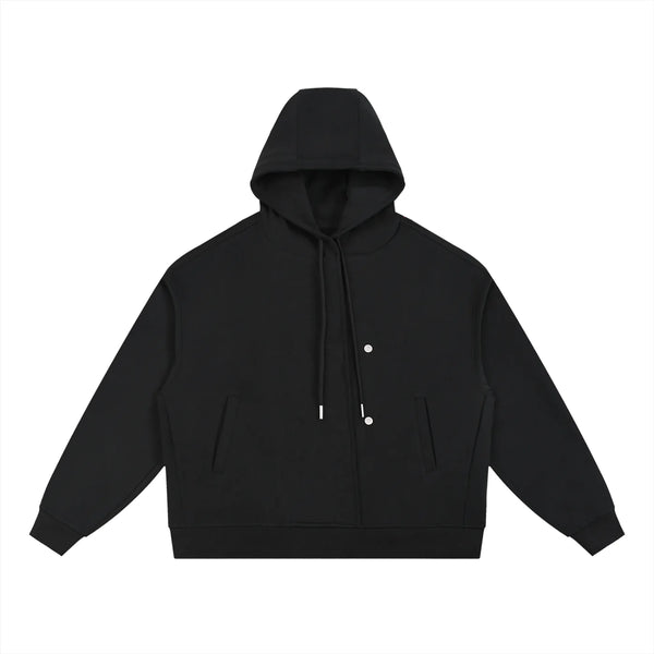 Boxy Placket Hoodie product image | FNDMNTLS