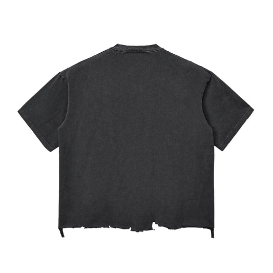 8 Ball Snow Wash Raw-Hem Boxy T-shirt