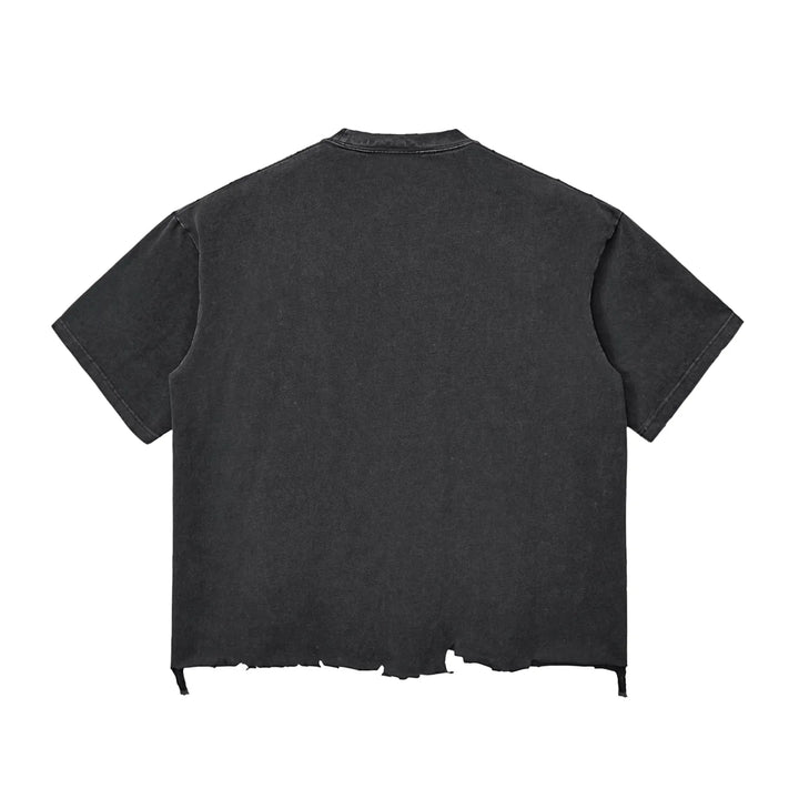 8 Ball Snow Wash Raw-Hem Boxy T-shirt