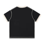Contrast-Stitched Cotton T-Shirt black back