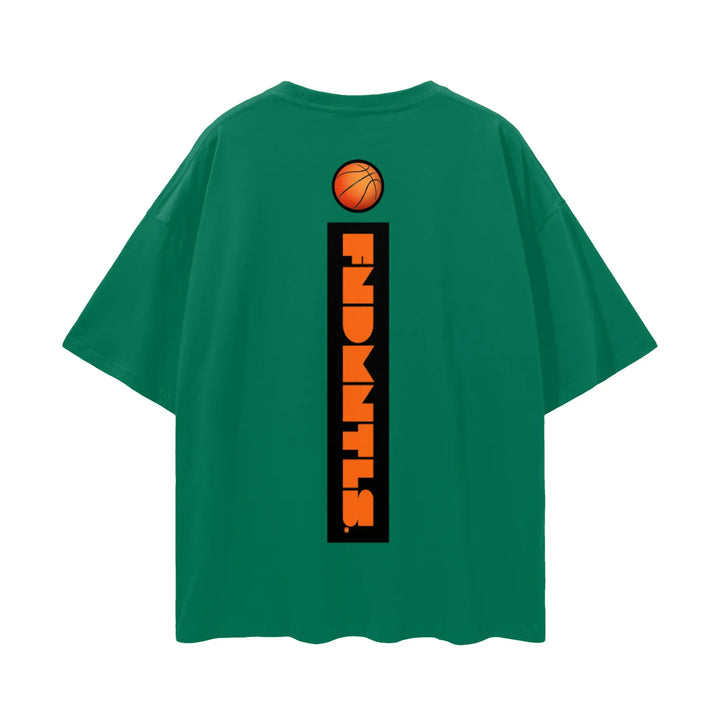 Shattered Back Board Oversize Deep Drop Shoulder Graphic Tshirt by Shop FNDMNTLS - Tshirts, Casual Streetwear, Cotton T-shirt