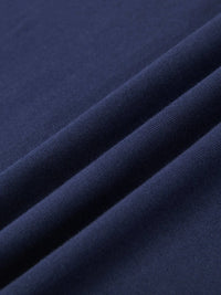 Navy blue cotton fabric for T-shirts
