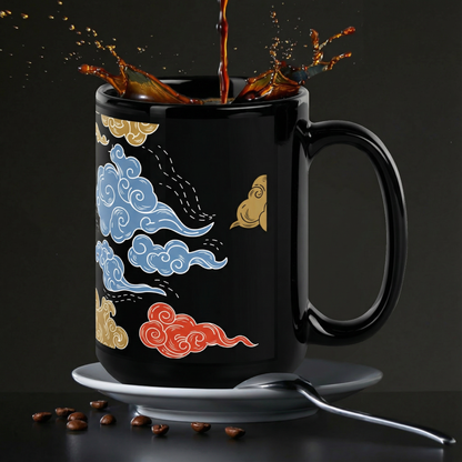 Naruto Morning Java Black Glossy Mug