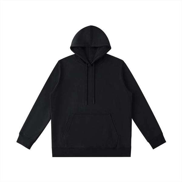 Black hoodie front view
