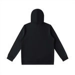 Gray hoodie back view