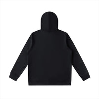 Gray hoodie back view