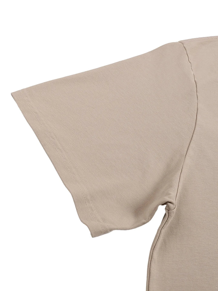 Apex Dominion Heavyweight Tee front neckline and heavyweight cotton detail | FNDMNTLS