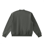 Chrome Cardinal Essential Zip-Up Fleeced Varsity Jacket by Shop FNDMNTLS - polo jacket, Chrome Cardinals FNDMNTLS
