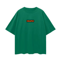 Shattered Back Board Oversize Deep Drop Shoulder Graphic Tshirt by Shop FNDMNTLS - Tshirts, Casual Streetwear, Cotton T-shirt