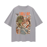Food Fight Oversize Graphic T-shirt by Shop FNDMNTLS - Tshirts, archive, Artisanal T-shirt