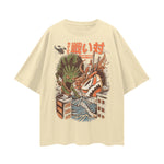 Food Fight Oversize Graphic T-shirt by Shop FNDMNTLS - Tshirts, archive, Artisanal T-shirt