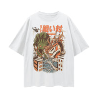 Food Fight Oversize Graphic T-shirt by Shop FNDMNTLS - Tshirts, archive, Artisanal T-shirt