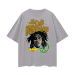 bob marley FNDMNTLS Streetwear Casual Streetwear Casual T-shirt