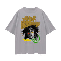 bob marley FNDMNTLS Streetwear Casual Streetwear Casual T-shirt