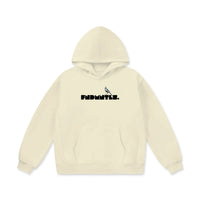 Chrome Cardinals Oversize Heavyweight Fleece Hoodie in cream front view