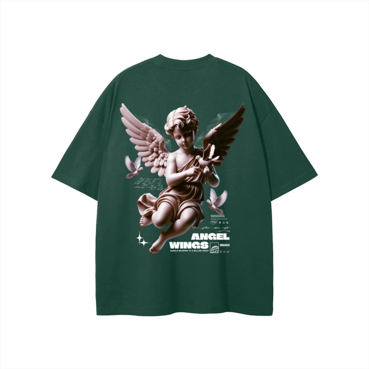 Heretic-s Angel Wings Graphic Tshirt by Shop FNDMNTLS - Tshirts, Angel Wings T-shirt, Casual T-shirt