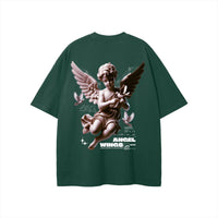 Heretic-s Angel Wings Graphic Tshirt by Shop FNDMNTLS - Tshirts, Angel Wings T-shirt, Casual T-shirt